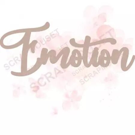 Mot en carton - Emotion