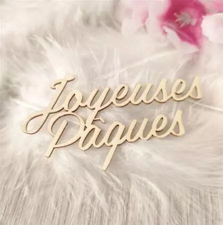 Mot en carton - Joyeuses Pâques