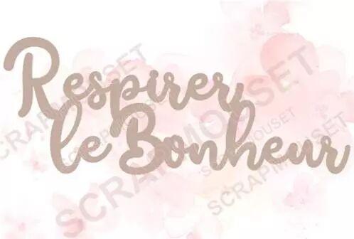 Mot en carton - Respirer le bonheur