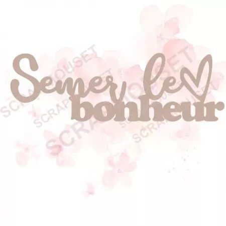 Mot en carton - Semer le bonheur