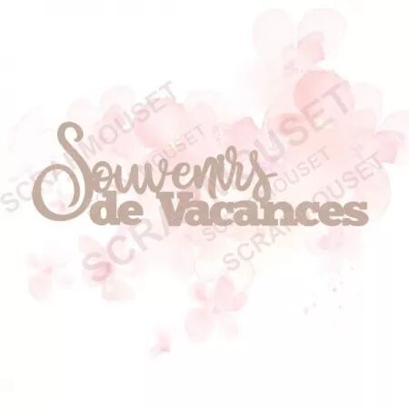 Mot en carton - Souvenirs de vacances 
