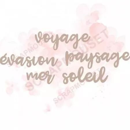 Mots en carton - thème Vacances