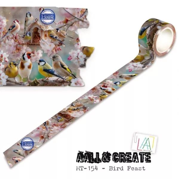 MT-154 - Masking Tape - Bird Feast - AALL and Create