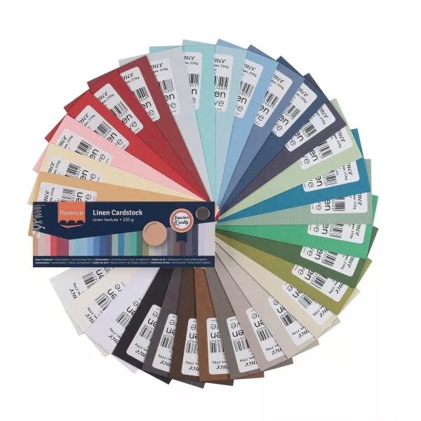 Nuancier Papier Cartonn� LINEN - 250g - Florence