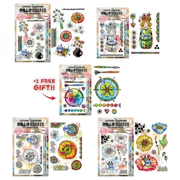 Pack Azoline Lovely Couleurs Stamp Bundle - AALL and Create