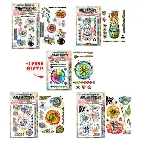 Pack Azoline Lovely Couleurs Stamp Bundle - AALL and Create