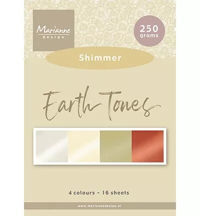 Pad de papiers irisés - Earth Tones - Marianne design