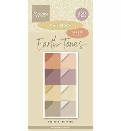 Pad de papiers unis - Earth Tones - Marianne design
