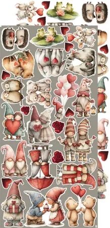 Pad Paper Elements 15x30 - Die-cuts - In Love - Craft O\' Clock