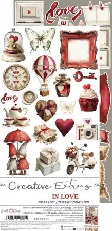 Pad Paper Elements 15x30 - Die-cuts - In Love - Craft O\' Clock