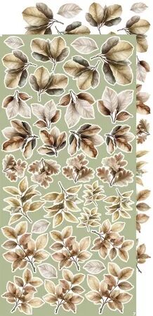 Pad Paper Elements 15x30 - Die-cuts - Leaves #2 - Craft O\' Clock