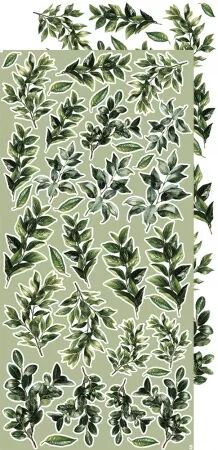 Pad Paper Elements 15x30 - Die-cuts - Leaves #2 - Craft O\' Clock