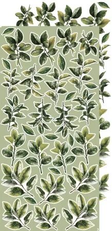 Pad Paper Elements 15x30 - Die-cuts - Leaves #2 - Craft O\' Clock
