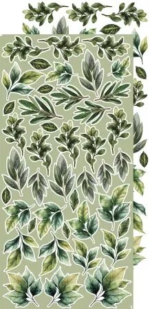 Pad Paper Elements 15x30 - Die-cuts - Leaves #2 - Craft O\' Clock