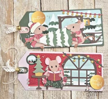 Pad papiers unis - 15 x 30 - Merry Christmas - Marianne design