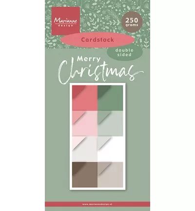 Pad papiers unis - 15 x 30 - Merry Christmas - Marianne design