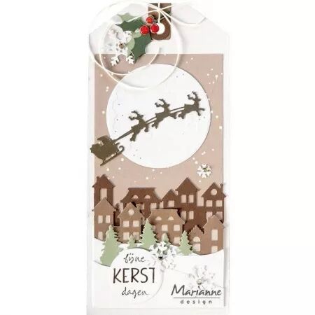 Pad papiers unis - 15 x 30 - Merry Christmas - Marianne design