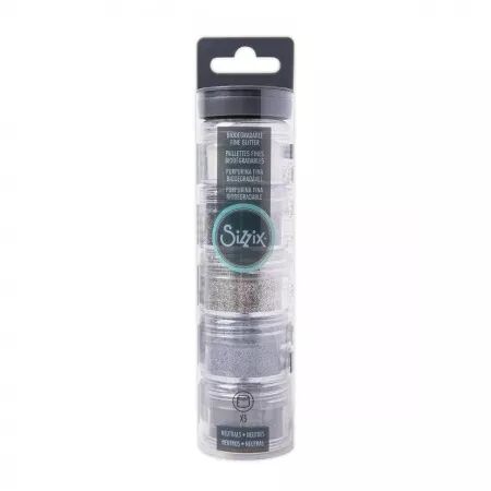 Paillettes fines biod&eacute;gradables - Couleurs neures