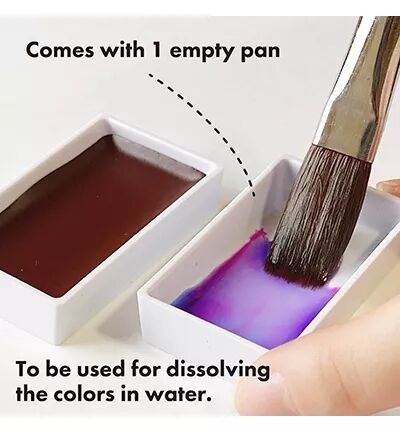 Palette aquarelle - Gansai Tambi - Granulating colors