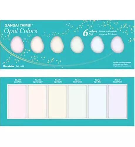 Palette aquarelle - Gansai Tambi - Opal Colors