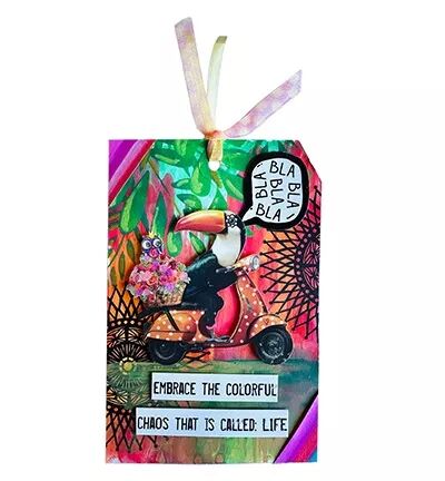 Paper elements - Funny birds - Art by Marlene