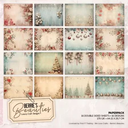 Paper pack A4 - Noël Shabby Chic