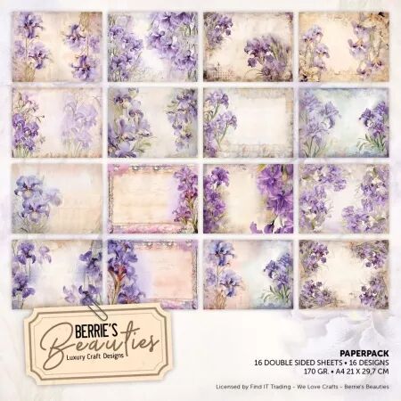 Paper pack A4 - Purple Iris