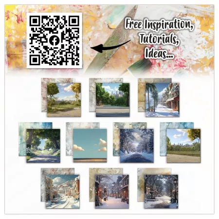Paper Pad - 15x15 - #36 - Faded Horizons - AALL & Create