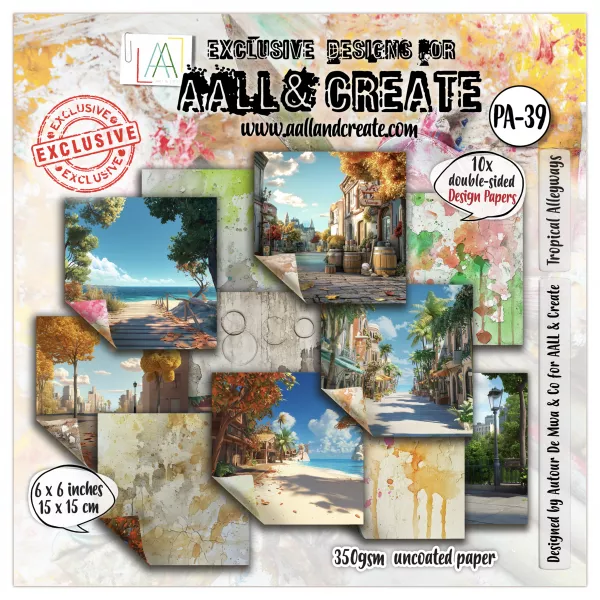 Paper Pad - 15x15 - #39 -  Tropical Alleyways - AALL & Create