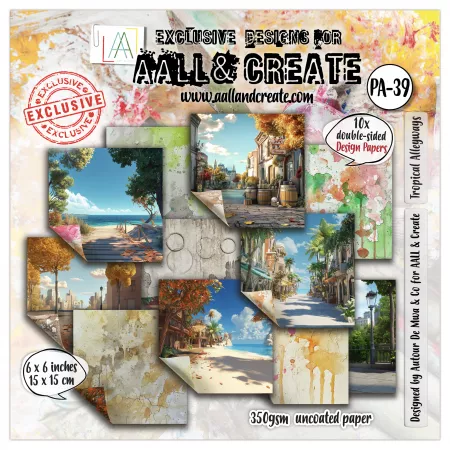 Paper Pad - 15x15 - #39 -  Tropical Alleyways - AALL & Create