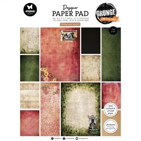 Paper pad - A4 - Grunge collection - Background - Studio Light