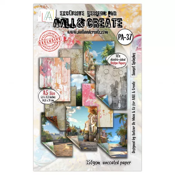 Paper Pad - A5 - #37 - Sunset Splashes - AALL