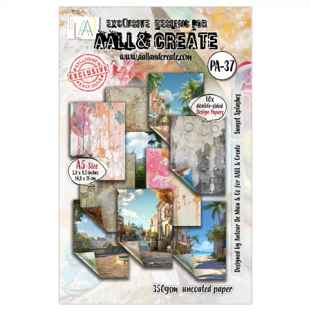 Paper Pad - A5 - #37 - Sunset Splashes - AALL