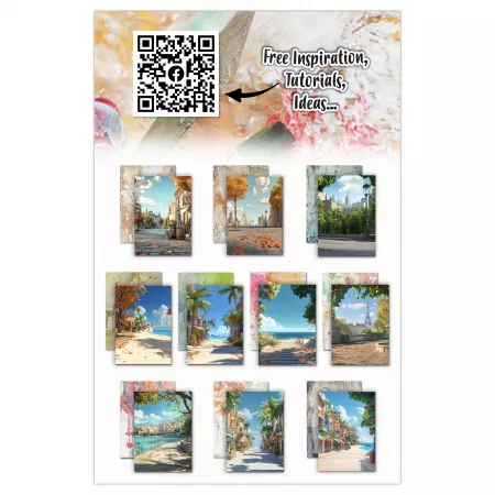 Paper Pad - A5 - #37 - Sunset Splashes - AALL