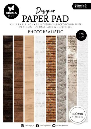 Paper pad - A5 - Photorealistic - Photoréaliste - Studilight