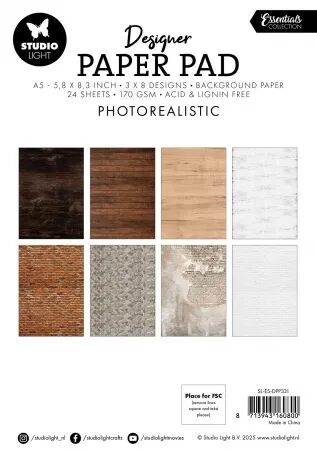 Paper pad - A5 - Photorealistic - Photoréaliste - Studilight