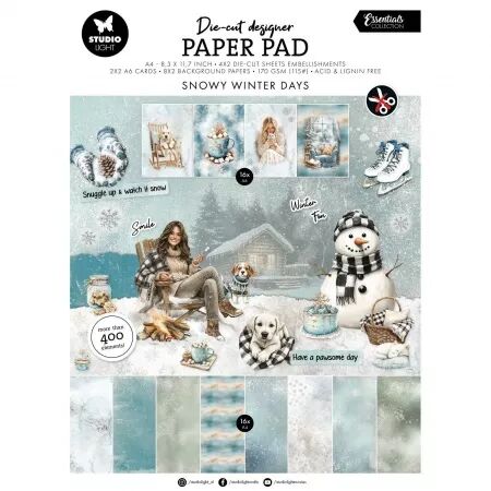 Paper Pad - Die-cuts - Snowy Winter Days Collection - Studio Light