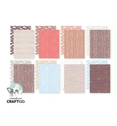 Paper Pad - Friendz - 15 x 20 cm - Woodgrain - Effet bois