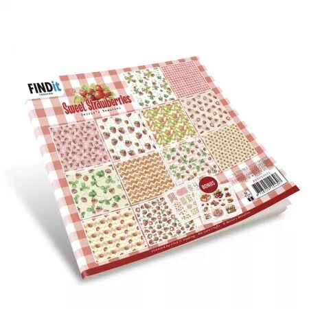 Paper pad - Sweet Straberries - fraises