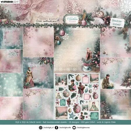 Paper Pad 30x30 - Christmas Blush - Studio Light