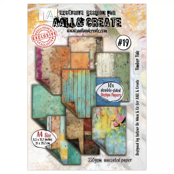Paper Pad A4 - #19 - Timber Tide - AALL & Create