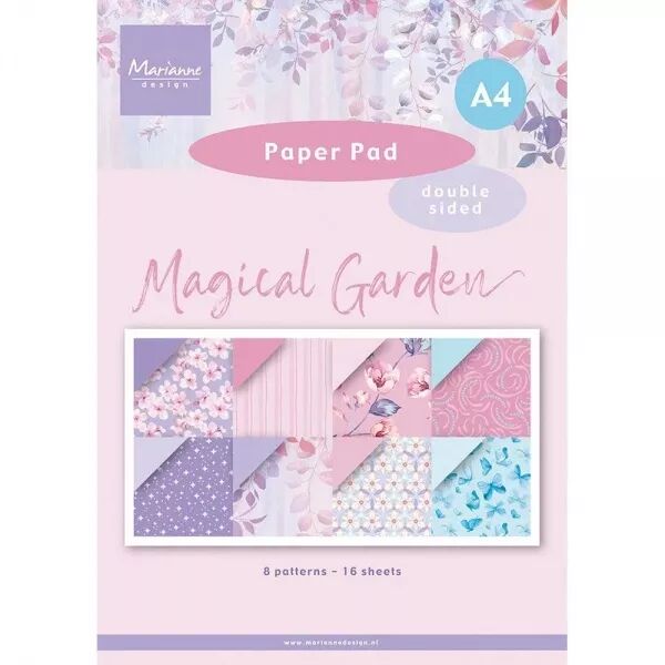 Paper pad A4 - Magical garden - Marianne Design