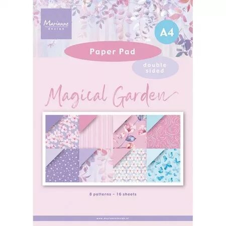 Paper pad A4 - Magical garden - Marianne Design