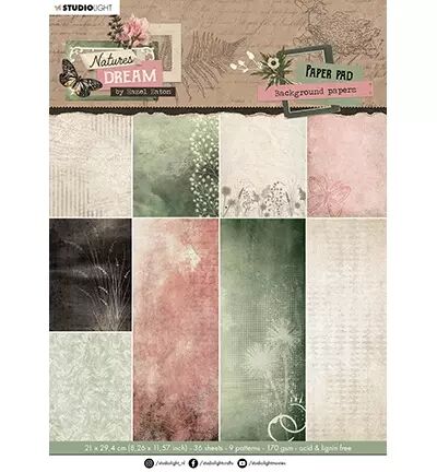 Paper Pad A4 - Nature\'s Dream - Background papers