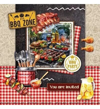 Paper Pad A4 Card making - BBQ Party - Studio Light