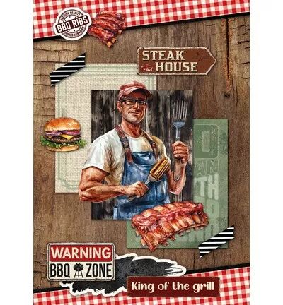 Paper Pad A4 Card making - BBQ Party - Studio Light