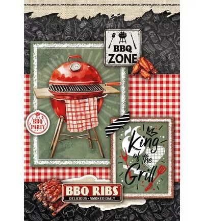 Paper Pad A4 Card making - BBQ Party - Studio Light