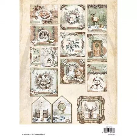 Paper Pad A4 Card making - Fairy Winter Woodland - Studio Light