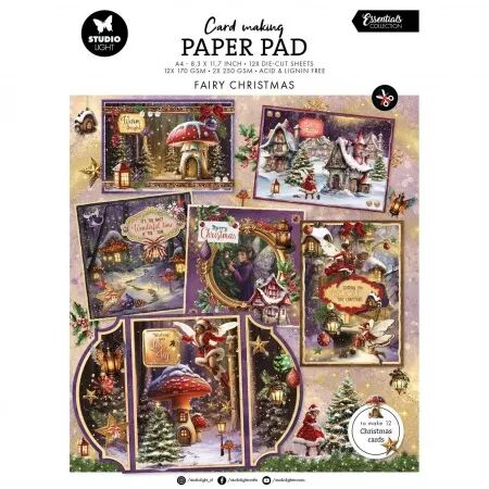 Paper Pad A4 Card making- Essentials - Fairy Christmas - Studio Light