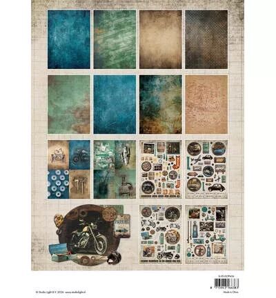 Paper Pad A4 Die-cut designer - Gearhead\'s Workshop - Studio Light